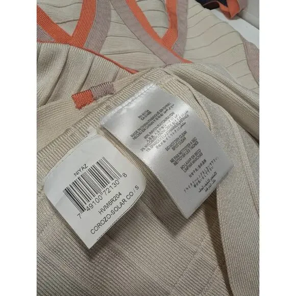 Authentic Herve Leger Sexy Bandage Dress Stretch Cocktail Sz SMALL Orig $1790 - Picture 6 of 6